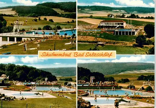 AK / Ansichtskarte 73923139 Bad_Salzschlirf Schwimmbad Teilansichten