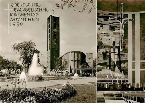 AK / Ansichtskarte 73923159 Muenchen 9. Dt Ev Kirchentag Kirche Inneres