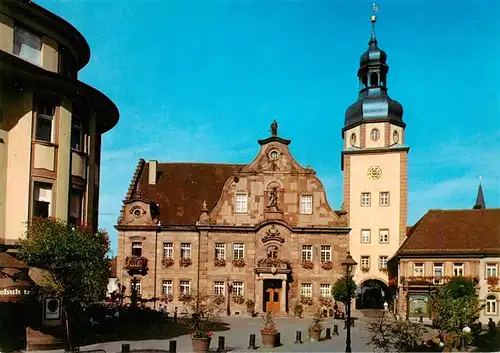 AK / Ansichtskarte  Ettlingen Rathaus mit Rathausturm