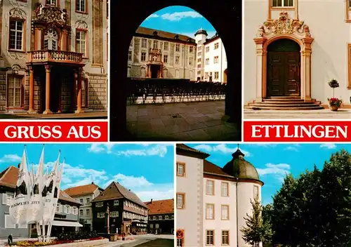 AK / Ansichtskarte  Ettlingen Motive Stadtzentrum