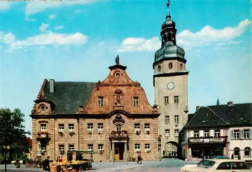 AK / Ansichtskarte 73923222 Ettlingen Rathaus Marktplatz