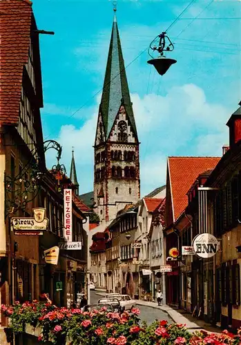 AK / Ansichtskarte 73923223 Ettlingen Kronenstrasse mit Herz-Jesu-Kirche