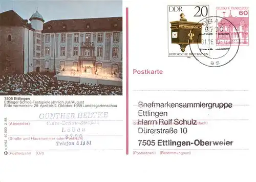 AK / Ansichtskarte  Ettlingen Schloss Festspiele