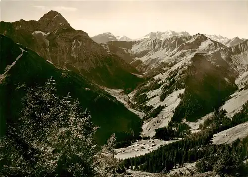 AK / Ansichtskarte  Baad-Mittelberg_Kleinwalsertal_AT Panorama Kleinwalsertal Alpen