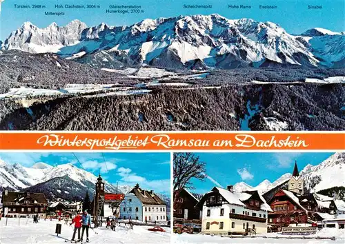 AK / Ansichtskarte  Ramsau_am_Dachstein_Schladming_Obersteiermark_AT Winterpanorama Dachsteingebirge Ramsau-Kulm Ortsansicht