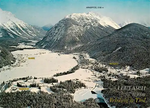 AK / Ansichtskarte  Leutasch_Tirol_AT Fliegeraufnahme mit Arnspitze