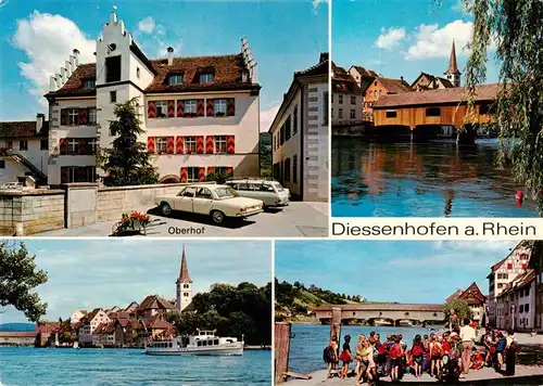 AK / Ansichtskarte  Diessenhofen_TG Oberhof Rheinpartien Schulklasse
