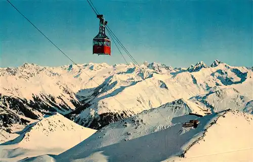 AK / Ansichtskarte  Seilbahn_Cable-Car_Telepherique Davos Parsenn Weiaafluhgipfel