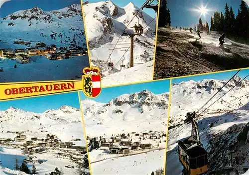 AK / Ansichtskarte  Obertauern_AT Panorama Sessellift Skipisten Seilbahn