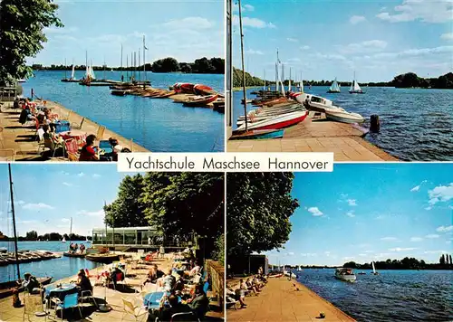 AK / Ansichtskarte 73923486 Hannover Yachtschule Maschsee Teilansichten