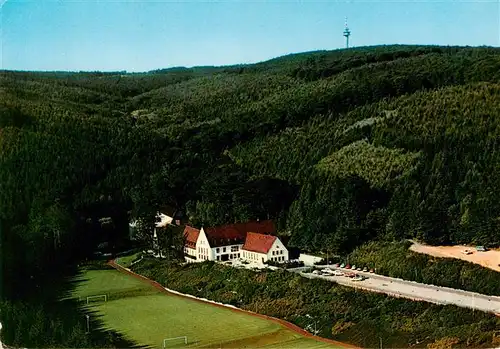 AK / Ansichtskarte  Barsinghausen Hotel Restaurant Verbandsheim des Niedersaechsischen Fussballverbandes Fliegeraufnahme