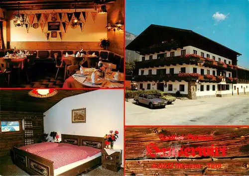 AK / Ansichtskarte 73923560 Muenster_Tirol Gasthof Pension Hauserwirt Gastraum Zimmer