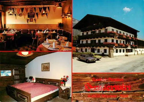 AK / Ansichtskarte  Muenster_Tirol Gasthof Pension Hauserwirt Gastraum Zimmer