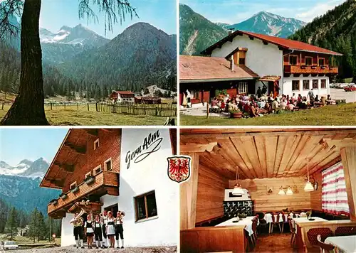 AK / Ansichtskarte 73923570 Pertisau_Achensee_Tirol_AT Alpengasthof Gernalm Gastraum Terrasse Panorama