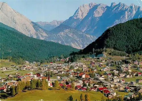 AK / Ansichtskarte  Seefeld_Tirol Fliegeraufnahme mit Karwendelgebirge