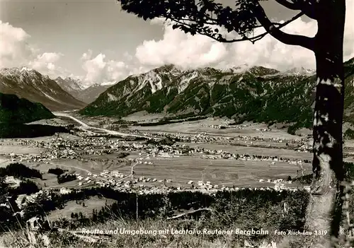 AK / Ansichtskarte  Reutte_Tirol_AT mit Lechtal und Reuttener Bergbahn