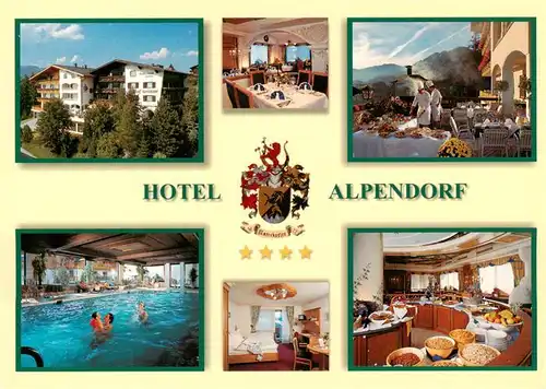 AK / Ansichtskarte 73923620 Sankt_Johann_Pongau Hotel Alpendorf Gastraeume Hallenbad Zimmer Terrasse
