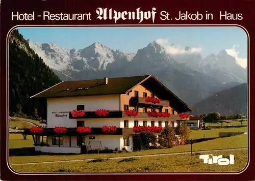 AK / Ansichtskarte 73923628 St_Jakob_Haus Hotel Restaurant Alpenhof