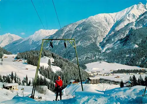 AK / Ansichtskarte 73923638 Bach_Lechtal_Tirol_AT Panorama Schlepplift Benglerwald
