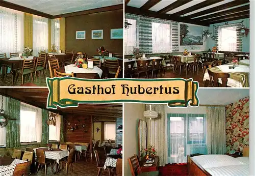AK / Ansichtskarte 73923660 Bad_Steben Gasthof Hubertus Gastraeume Zimmer