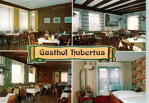 AK / Ansichtskarte  Bad_Steben Gasthof Hubertus Gastraeume Zimmer