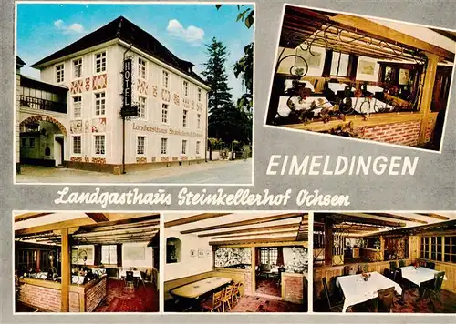 AK / Ansichtskarte  Eimeldingen Landgasthaus Steinkellerhof Ochsen Gastraeume