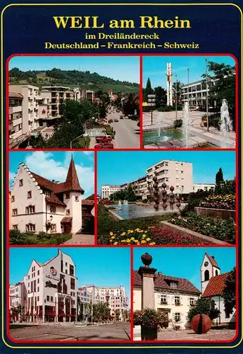 AK / Ansichtskarte  Weil_am_Rhein Dreilaendereck Teilansichten
