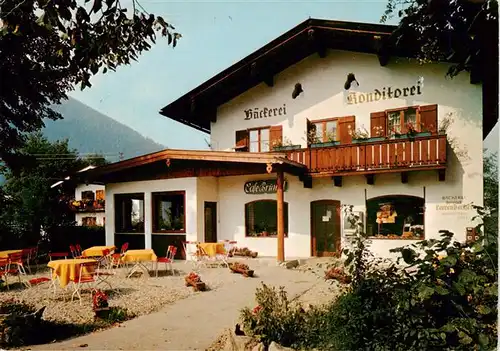 AK / Ansichtskarte 73923713 Schoenau_Berchtesgaden Baeckerei Konditorei Leerenbecher Cafe Bruendl