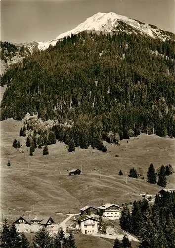 AK / Ansichtskarte  Hoefle_Mittelberg Pension Bergidyll mit Hammerspitze im Kleinwalsertal