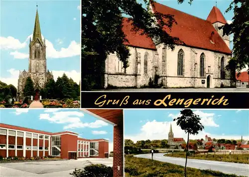 AK / Ansichtskarte 73923732 Lengerich_Westfalen Kirchen Schule