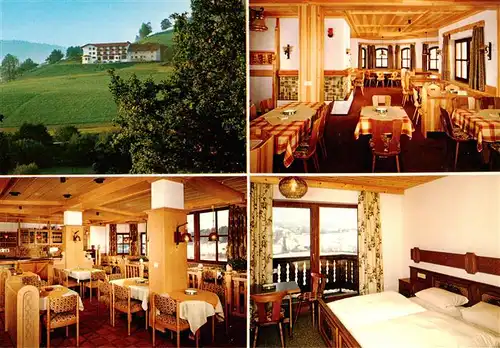 AK / Ansichtskarte  Schoenberg_Freyung-Grafenau Landhotel und Reiterhof Sigl Gastraeume Zimmer