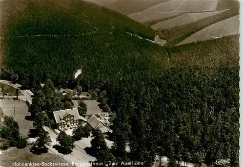 AK / Ansichtskarte 73923763 Hahnenklee-Bockswiese_Harz Berggasthaus Zum Auerhahn Fliegeraufnahme