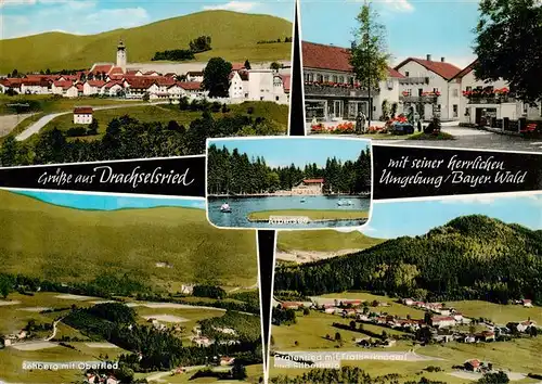 AK / Ansichtskarte  Drachselsried Panorama Ortspartie Rehberg mit Oberried Grafenried mit Fratherknoegerl und Silberberg