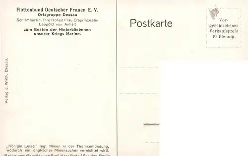 AK / Ansichtskarte 73923788 Dessau-Rosslau Kriegsflotte Flottenbund Deutscher Frauen Ortsgruppe Dessau