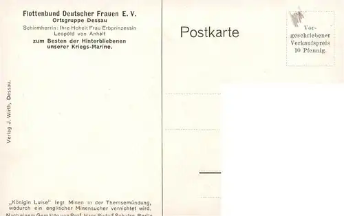 AK / Ansichtskarte  Dessau-Rosslau Kriegsflotte Flottenbund Deutscher Frauen Ortsgruppe Dessau