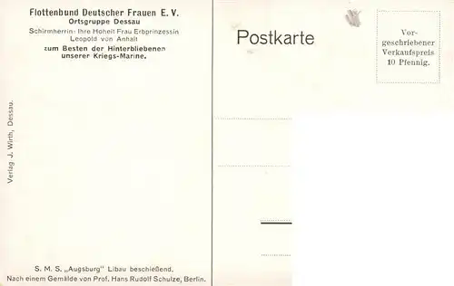 AK / Ansichtskarte 73923789 Dessau-Rosslau Kriegsflotte Flottenbund Deutscher Frauen Ortsgruppe Dessau