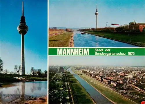 AK / Ansichtskarte 73923940 Bundesgartenschau Fernseherturm-Mannheim 