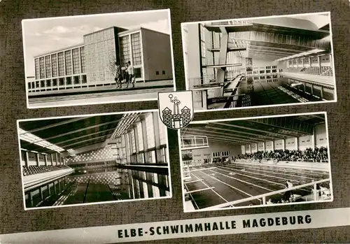 AK / Ansichtskarte  Magdeburg Elbe Schwimmhalle Details