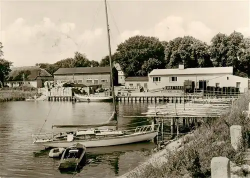 AK / Ansichtskarte  Ummanz Hafen im Ortsteil Waase