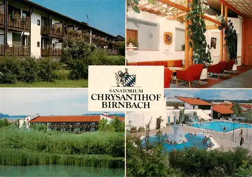 AK / Ansichtskarte  Birnbach_Rottal Sanatorium Chrysantihof Birnbach Schwimmbad