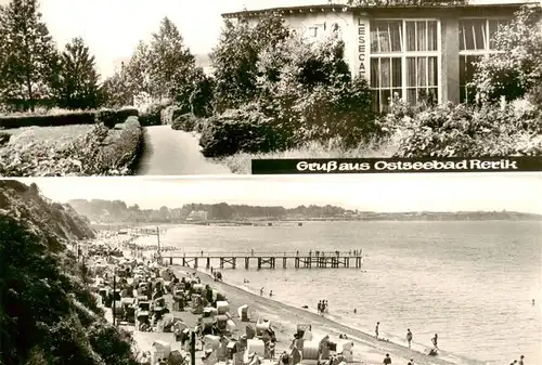 AK / Ansichtskarte 73924082 Rerik_Ostseebad Lesecafe Strand Seebruecke