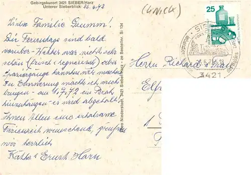 AK / Ansichtskarte  Sieber_Herzberg_am_Harz Unterer Sieberblick