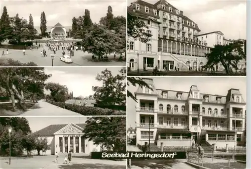 AK / Ansichtskarte  Heringsdorf__Ostseebad_Usedom Kurpark Kulturhaus FDGB Heime Solidaritaet und Giuseppe di Vittorio