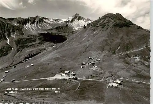 AK / Ansichtskarte  Vorarlberg_AT Hotel Faschina mit Gr Damuelser Horn