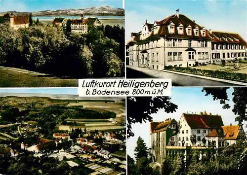 AK / Ansichtskarte 73924111 Heiligenberg_Baden Panorama Gasthaus Fliegeraufnahme Schloss