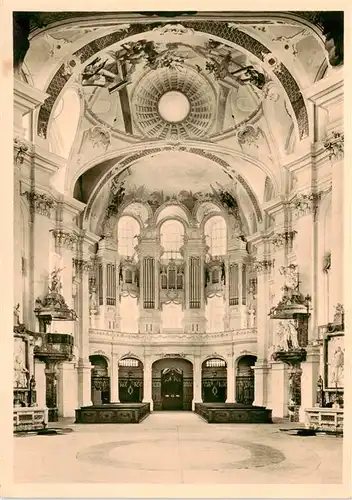 AK / Ansichtskarte 73924120 Neresheim Abteikirche Inneres Grosse Orgel
