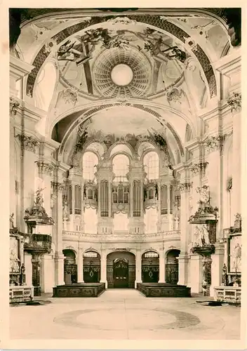 AK / Ansichtskarte  Neresheim Abteikirche Inneres Grosse Orgel