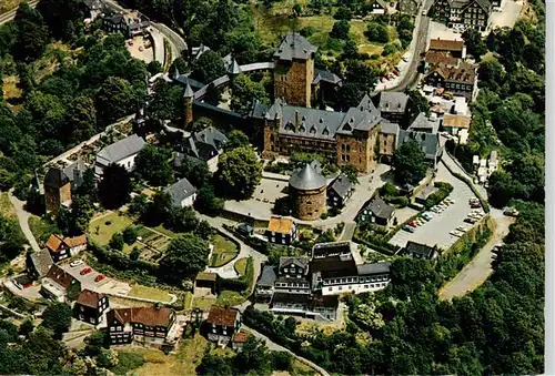 AK / Ansichtskarte 73924141 Burg_Wupper Fliegeraufnahme mit Schloss Burg