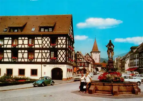 AK / Ansichtskarte  Gengenbach Marktplatz Brunnen