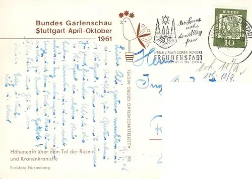 AK / Ansichtskarte 73924167 Stuttgart BUGA Stuttgart 1961 Park